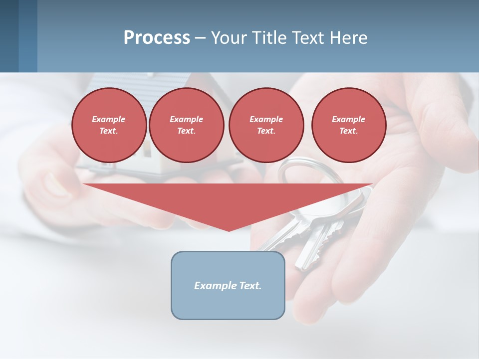 A Person Holding A House Key In Their Hands PowerPoint Template