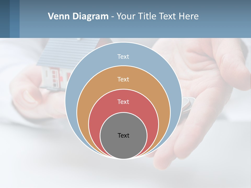 A Person Holding A House Key In Their Hands PowerPoint Template