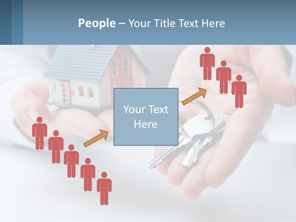 A Person Holding A House Key In Their Hands PowerPoint Template