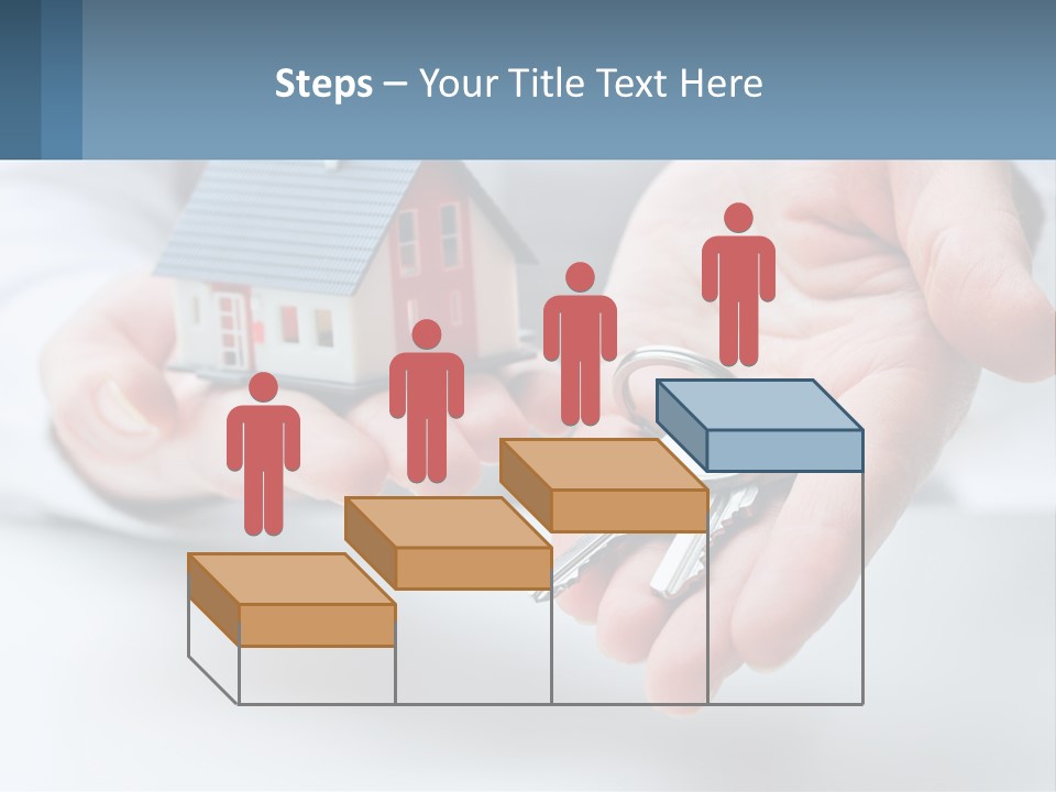 A Person Holding A House Key In Their Hands PowerPoint Template