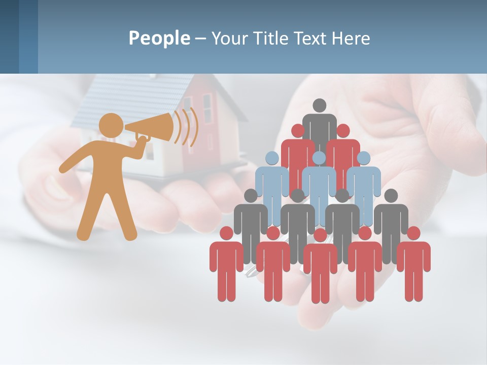 A Person Holding A House Key In Their Hands PowerPoint Template