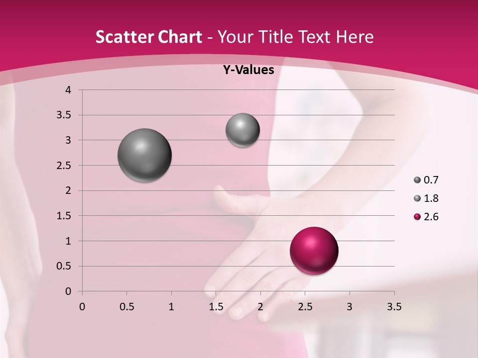 A Woman In A Pink Shirt Is Holding Her Stomach PowerPoint Template