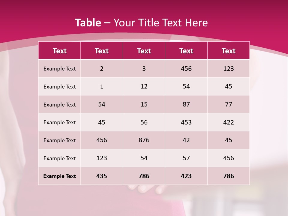 A Woman In A Pink Shirt Is Holding Her Stomach PowerPoint Template
