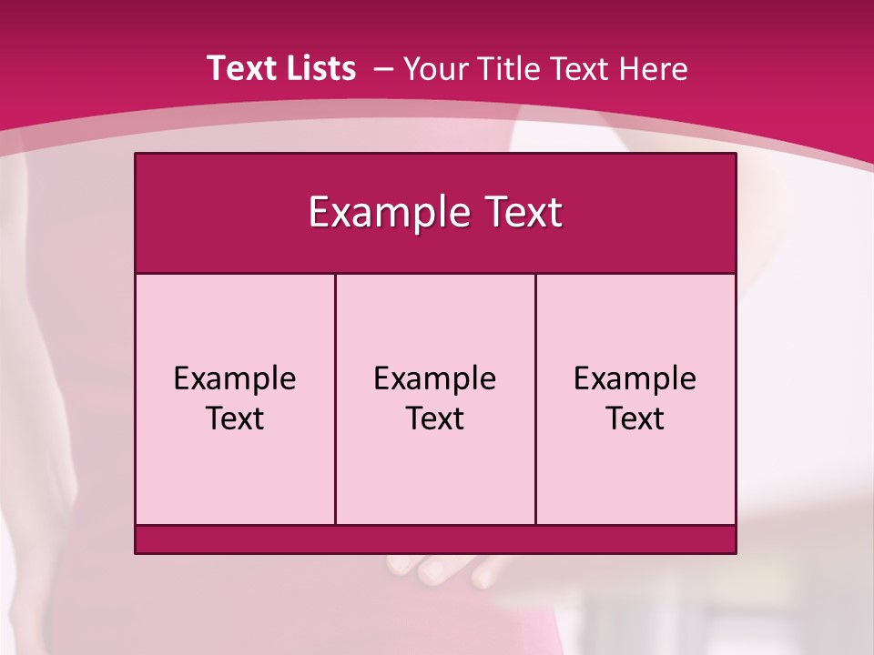 A Woman In A Pink Shirt Is Holding Her Stomach PowerPoint Template