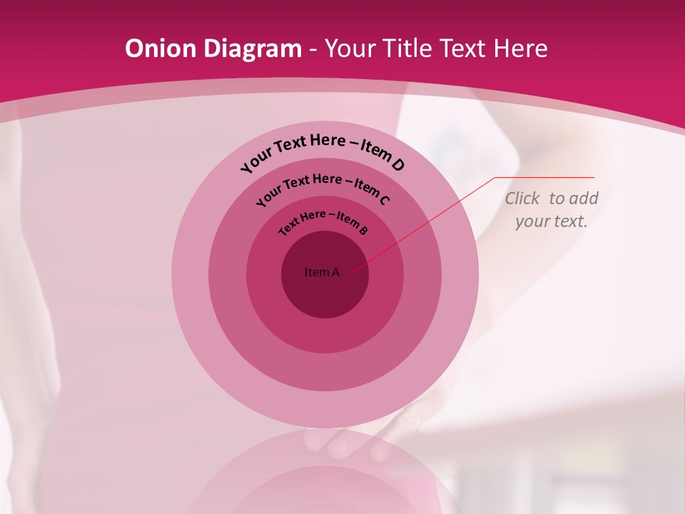 A Woman In A Pink Shirt Is Holding Her Stomach PowerPoint Template