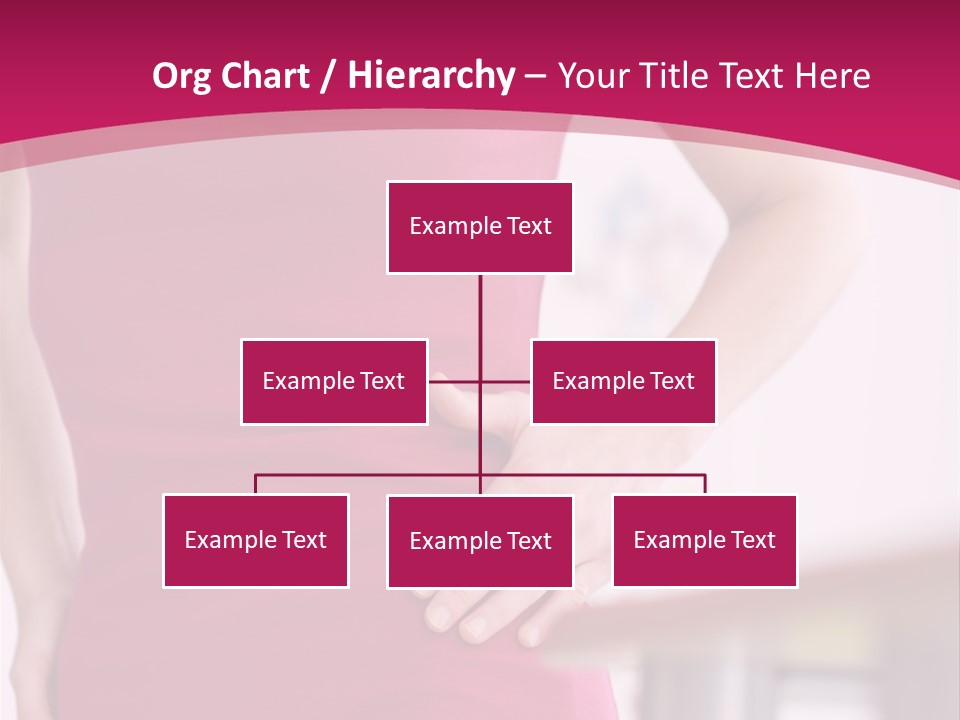 A Woman In A Pink Shirt Is Holding Her Stomach PowerPoint Template