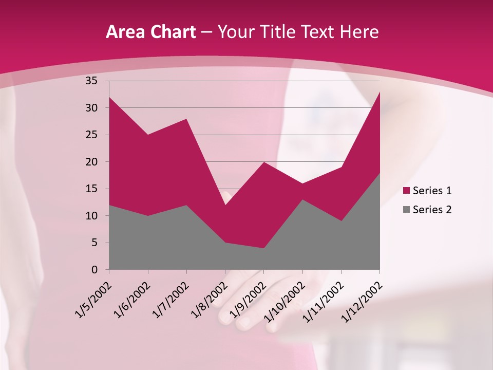 A Woman In A Pink Shirt Is Holding Her Stomach PowerPoint Template
