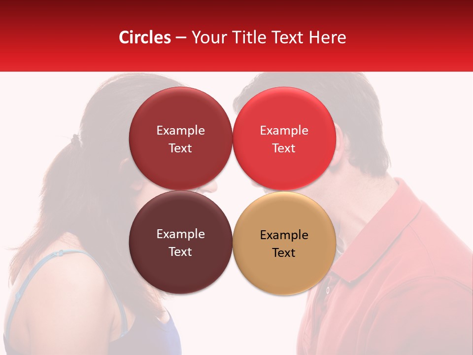 A Man And A Woman Yelling At Each Other PowerPoint Template