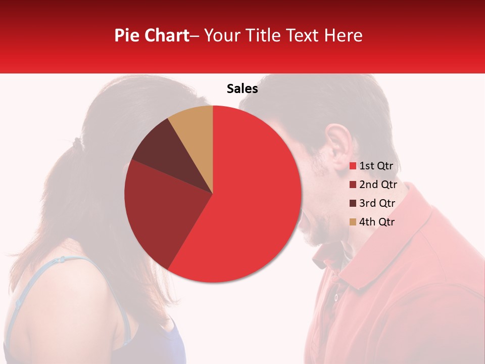 A Man And A Woman Yelling At Each Other PowerPoint Template