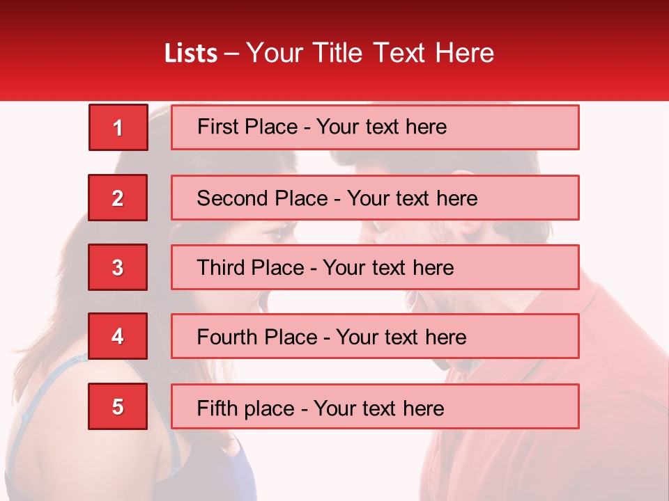 A Man And A Woman Yelling At Each Other PowerPoint Template