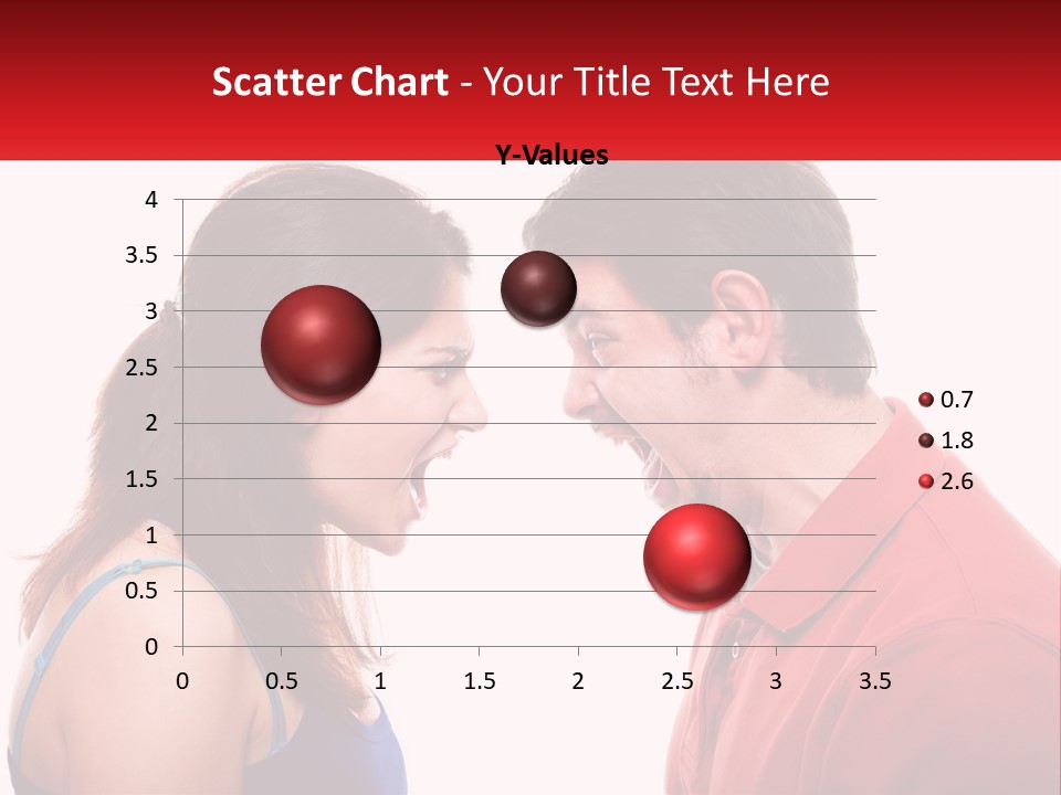 A Man And A Woman Yelling At Each Other PowerPoint Template