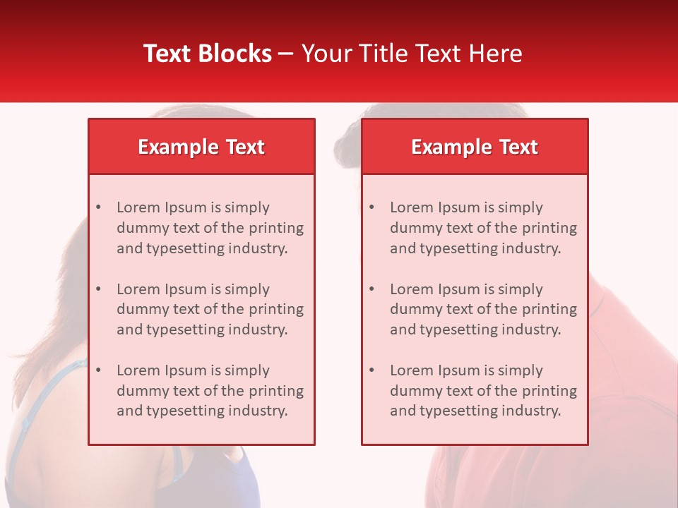 A Man And A Woman Yelling At Each Other PowerPoint Template