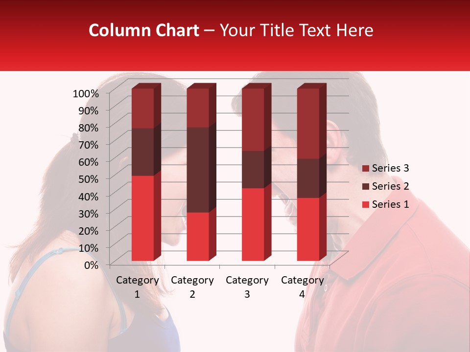 A Man And A Woman Yelling At Each Other PowerPoint Template