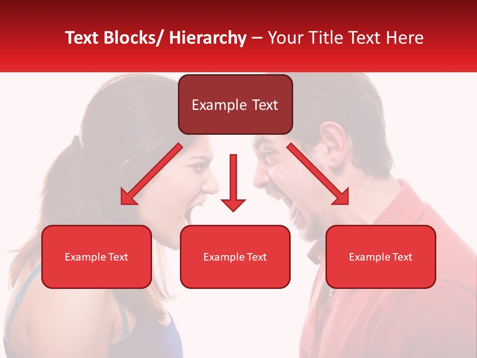 A Man And A Woman Yelling At Each Other PowerPoint Template