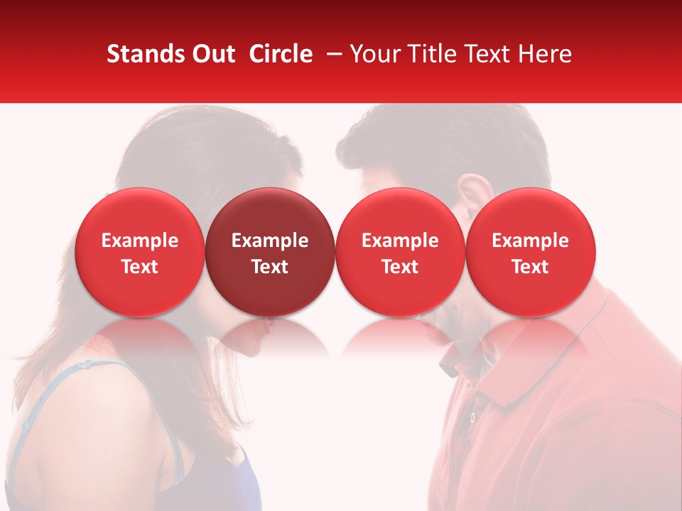 A Man And A Woman Yelling At Each Other PowerPoint Template