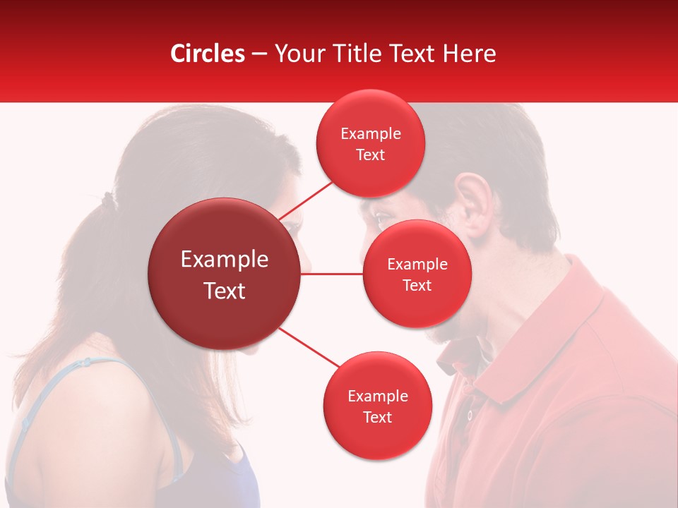 A Man And A Woman Yelling At Each Other PowerPoint Template