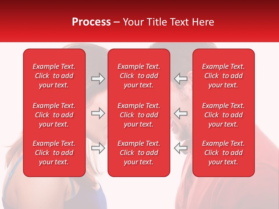 A Man And A Woman Yelling At Each Other PowerPoint Template
