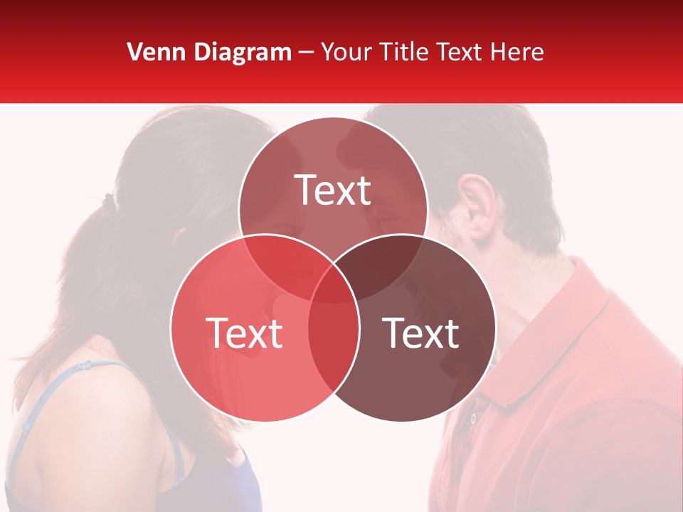 A Man And A Woman Yelling At Each Other PowerPoint Template