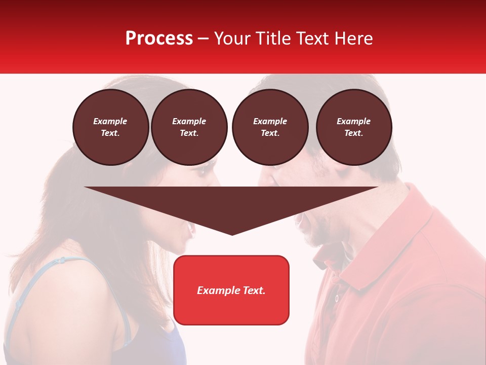 A Man And A Woman Yelling At Each Other PowerPoint Template