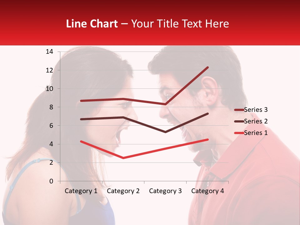 A Man And A Woman Yelling At Each Other PowerPoint Template
