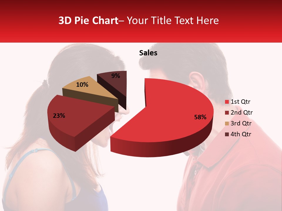 A Man And A Woman Yelling At Each Other PowerPoint Template