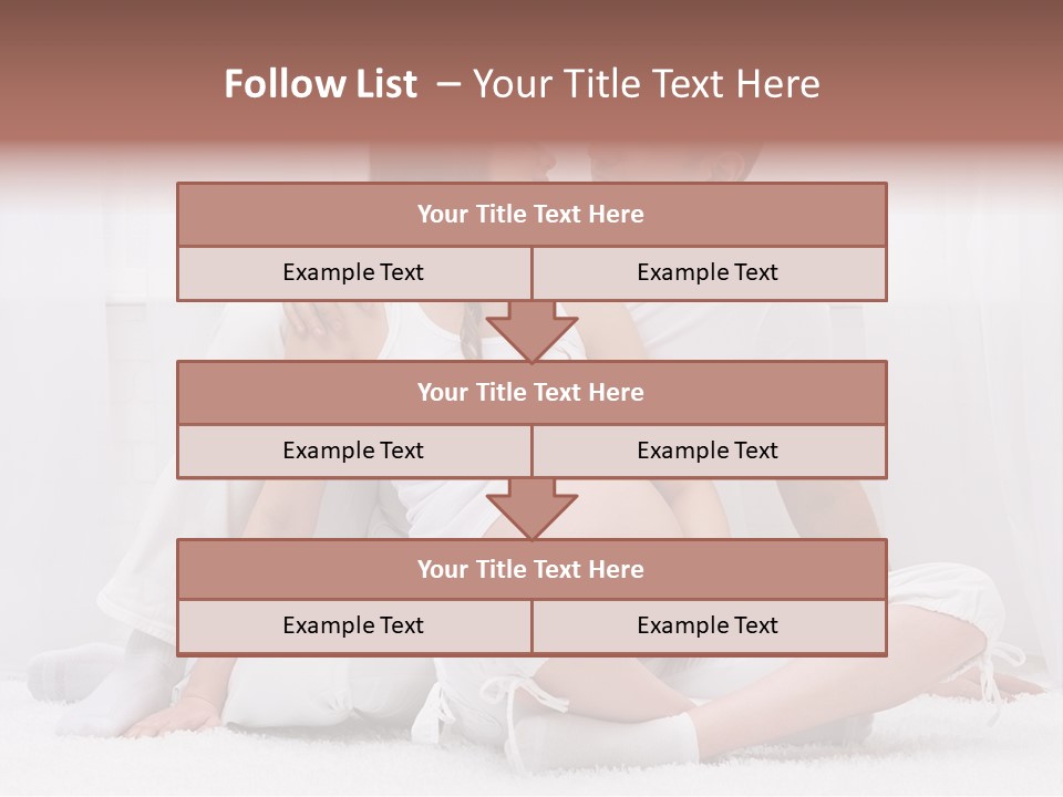 A Pregnant Couple Sitting On A Bed Together PowerPoint Template