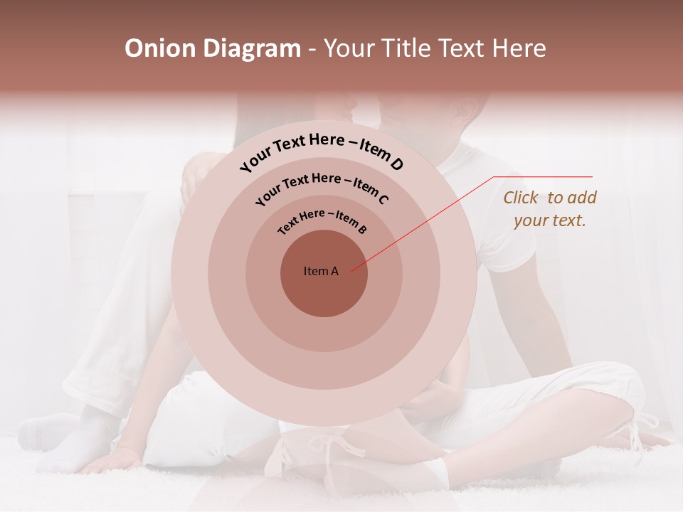 A Pregnant Couple Sitting On A Bed Together PowerPoint Template