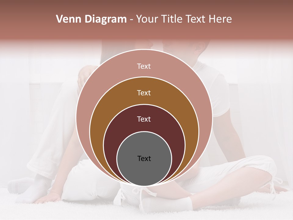 A Pregnant Couple Sitting On A Bed Together PowerPoint Template