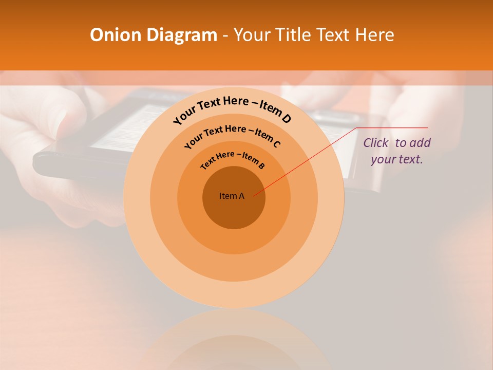 A Person Holding A Tablet On A Table PowerPoint Template