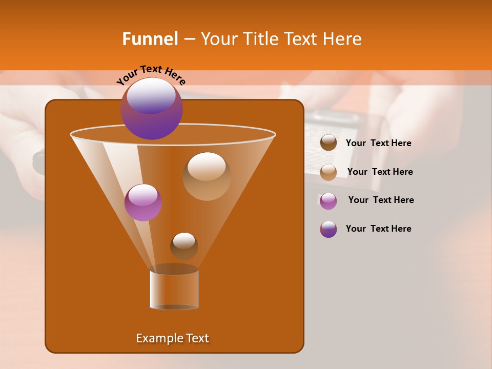 A Person Holding A Tablet On A Table PowerPoint Template