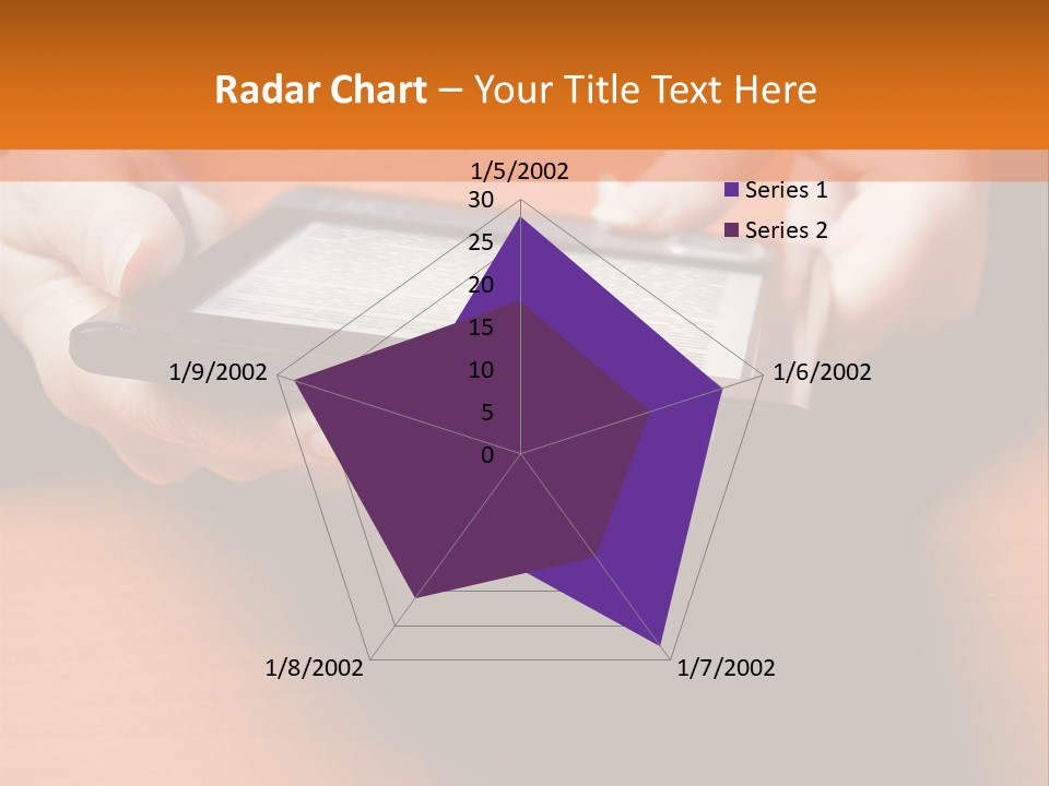 A Person Holding A Tablet On A Table PowerPoint Template