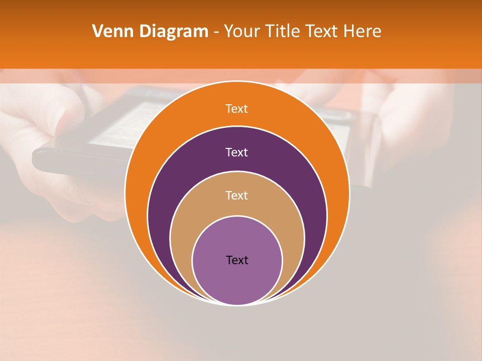 A Person Holding A Tablet On A Table PowerPoint Template