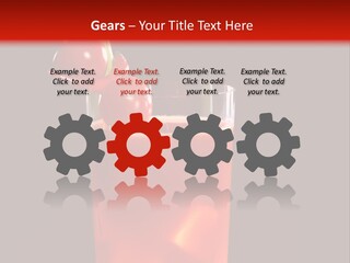 A Red Drink With Cherries In A Glass On A Black Background PowerPoint Template