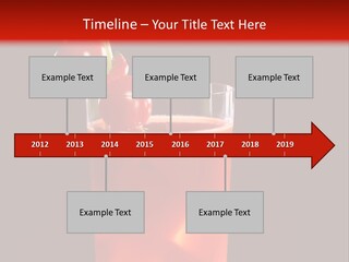 A Red Drink With Cherries In A Glass On A Black Background PowerPoint Template