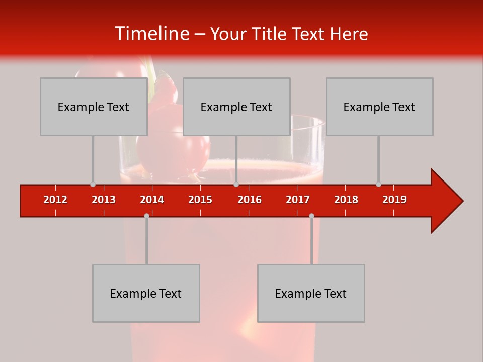 A Red Drink With Cherries In A Glass On A Black Background PowerPoint Template