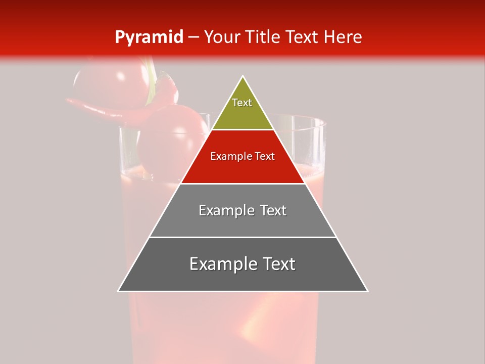 A Red Drink With Cherries In A Glass On A Black Background PowerPoint Template