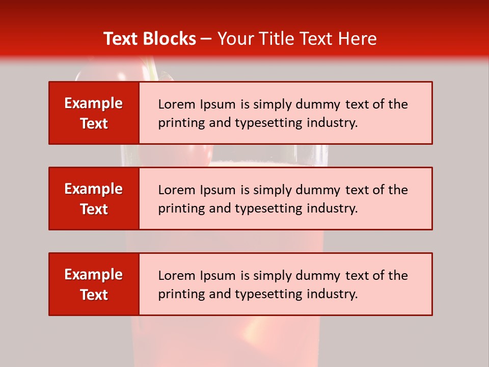 A Red Drink With Cherries In A Glass On A Black Background PowerPoint Template