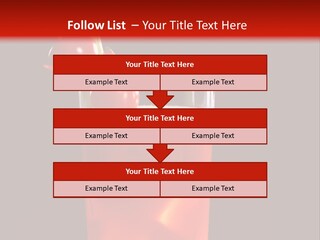 A Red Drink With Cherries In A Glass On A Black Background PowerPoint Template