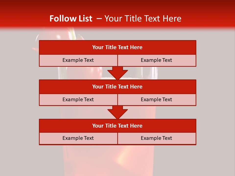 A Red Drink With Cherries In A Glass On A Black Background PowerPoint Template