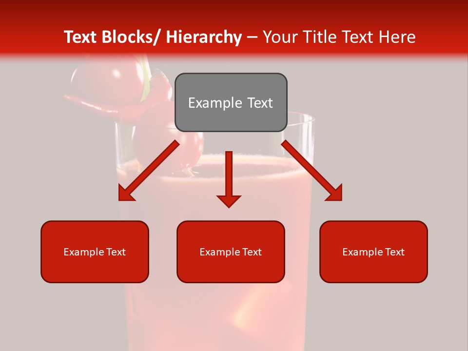 A Red Drink With Cherries In A Glass On A Black Background PowerPoint Template