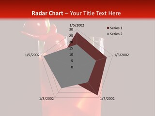 A Red Drink With Cherries In A Glass On A Black Background PowerPoint Template