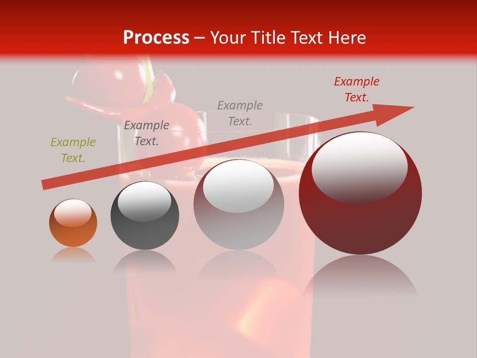 A Red Drink With Cherries In A Glass On A Black Background PowerPoint Template