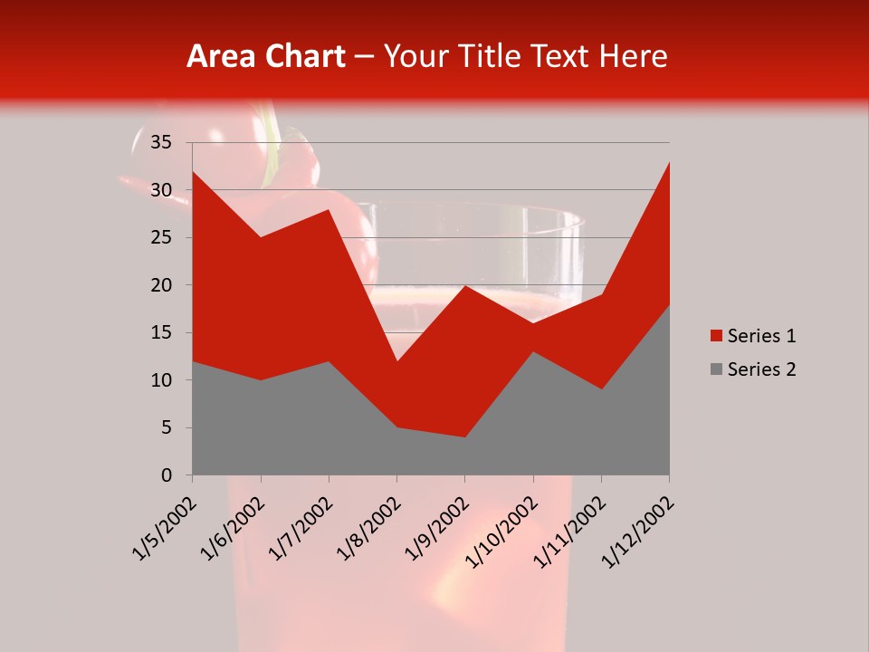 A Red Drink With Cherries In A Glass On A Black Background PowerPoint Template