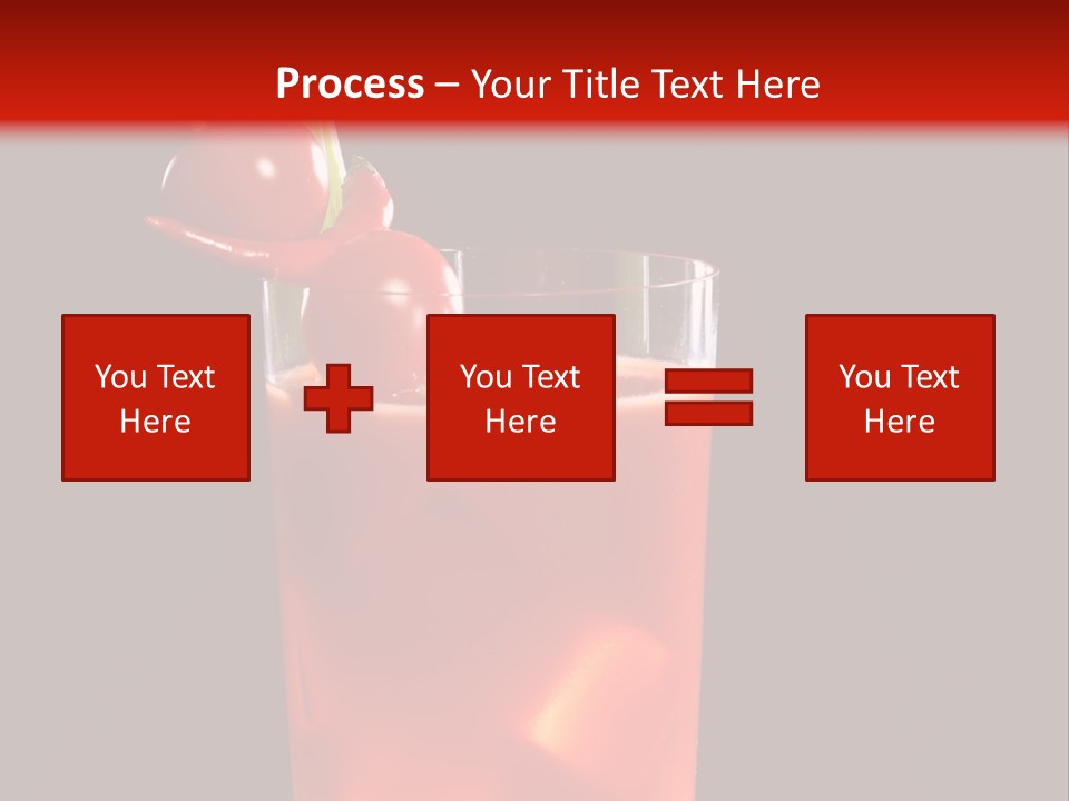 A Red Drink With Cherries In A Glass On A Black Background PowerPoint Template