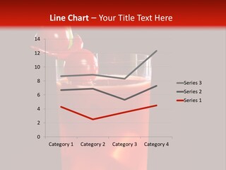 A Red Drink With Cherries In A Glass On A Black Background PowerPoint Template