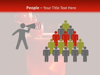 A Red Drink With Cherries In A Glass On A Black Background PowerPoint Template