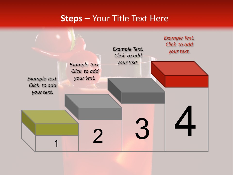 A Red Drink With Cherries In A Glass On A Black Background PowerPoint Template