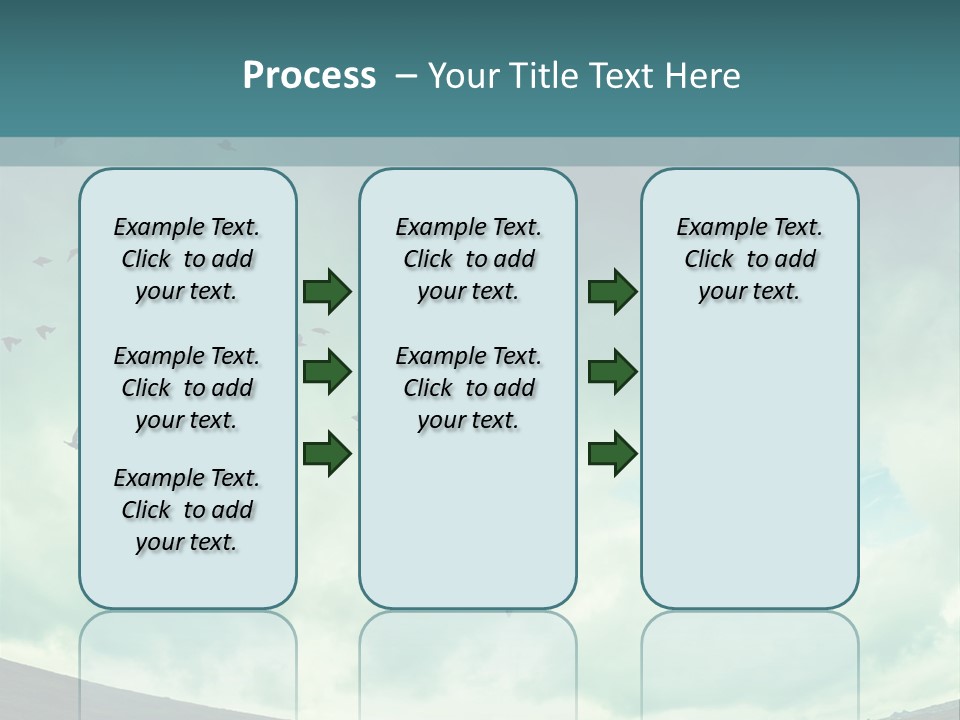 A Group Of Birds Flying In The Sky PowerPoint Template