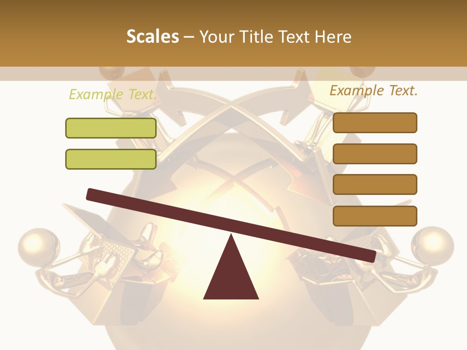 A Golden Globe With Arrows On Top Of It PowerPoint Template