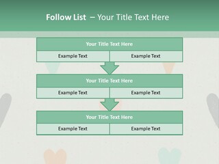 A Group Of Hearts On A Wall With A Green Background PowerPoint Template